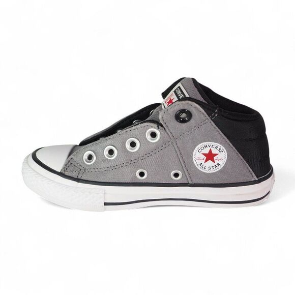 Converse Chuck Taylor All Star Mid Axel Sneakers Grey / Black / 663884F Youth 12 - Picture 6 of 10
